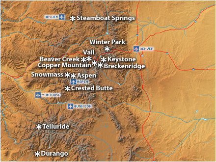 Karte Colorado