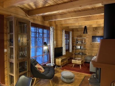 Vue hivernale depuis le salon