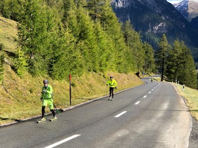 Rollski-Training zur Vorbereitung
