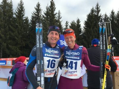 Daniel and Tanja happy after the finish line