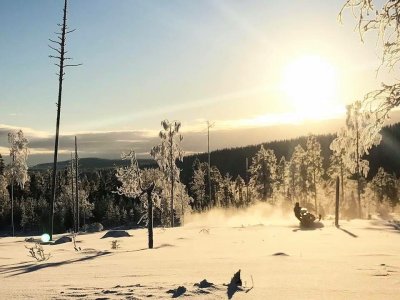 Entraînement en neige poudreuse