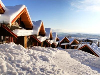 Les chalets de l'extérieur