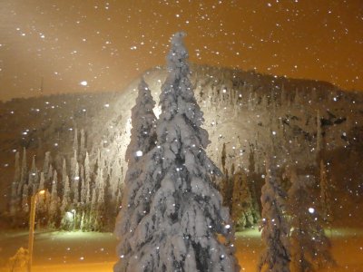 Blick aus dem Royal Ruka Hotel