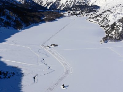 Engadine view from the helicopter