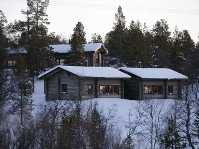 Ensemble de chalets chaleureux