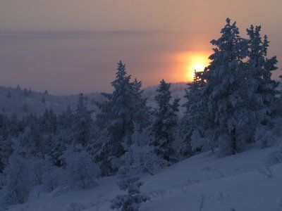 Coucher de soleil de janvier