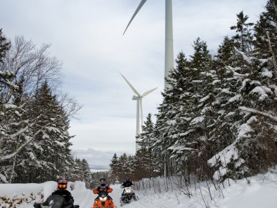 Les éoliennes du Cap Chat