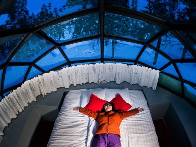 Vista sul cielo stellato