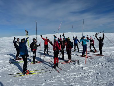 Posing for a group photo
