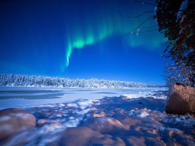 Une aurore boréale spectaculaire ...