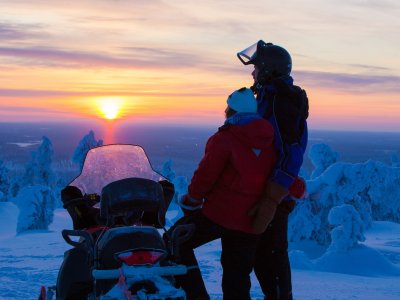 Schneemobil-Tour: Auch für Romantiker