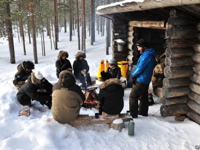 Réchauffement au bord du feu
