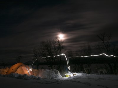 Husky Zeltlager Kiruna