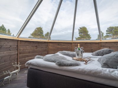 Également disponible; les igloos de verre !