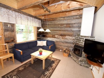 Le séjour avec cheminée