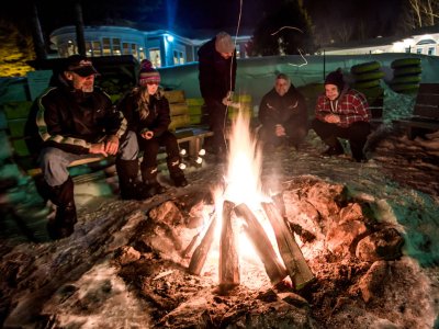 Gemütlichkeit am Lagerfeuer
