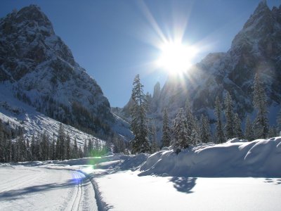 Alpine passages with spectacular landscape