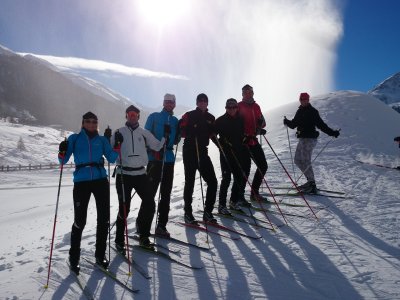 Très bonnes conditions sous le canon à neige