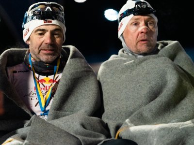 Se réchauffer un peu avant de repartir !