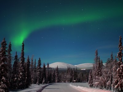 Nordlichter über dem Pallas