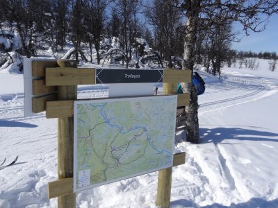 Die Troll Loipe ist markiert