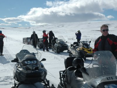 Kurze Pause zum Fotografieren und Rasten