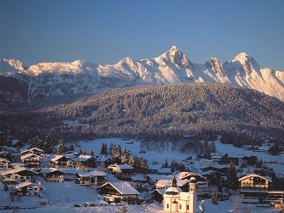 Vue du Gschwandkopf sur Seefeld
