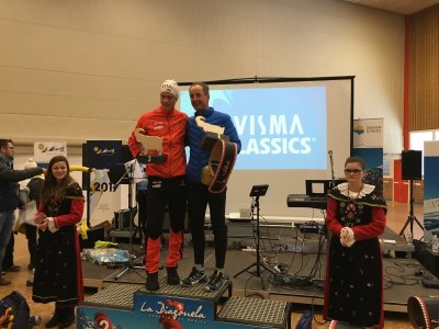 Petite pose sur le podium