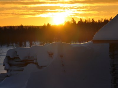 Abenddämmerung über Lappland