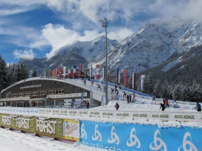 Famous stadium of Toblach