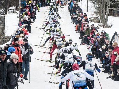 Great fan support at les Rousses