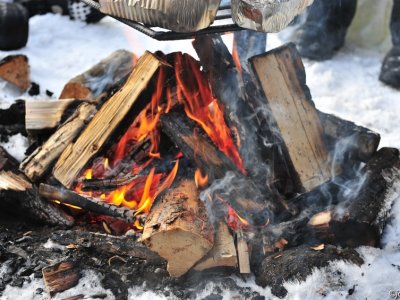 Lunch de midi sur le feu !