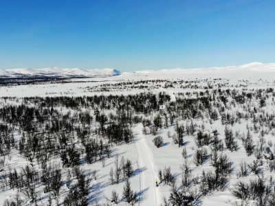 Die Trollloipe aus der Vogelperspektive