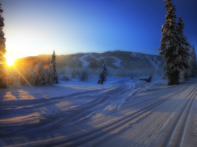 Sonnenuntergang in Beitostølen