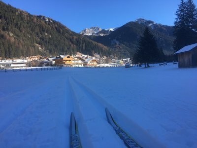 Shortly before Canazei