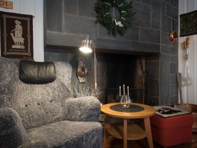 Angle cheminée pour les soirées !