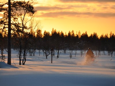 Pilotage en neige poudreuse