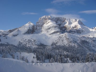 Blick auf den mächtigen Gaisl