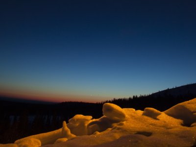 La neige se couvre d'or !