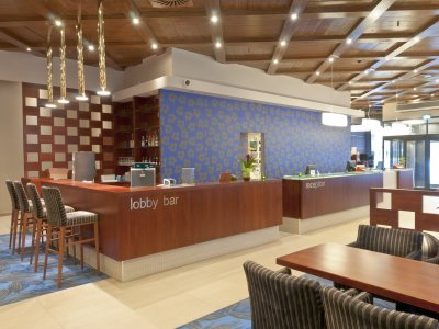 Lobby and bar at hotel Scandic