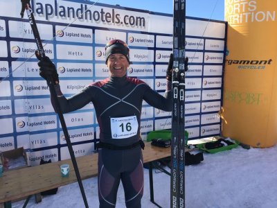 Heureux à l'arrivée !