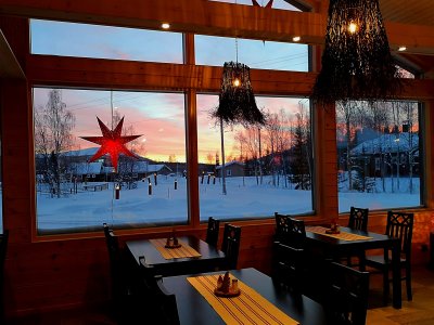 Morgenstimmung über Äkäslompolo