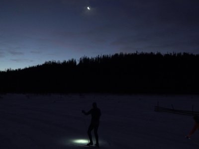 Accompanied by the moon