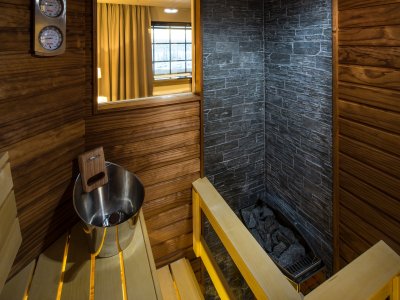 Own sauna in the rooms