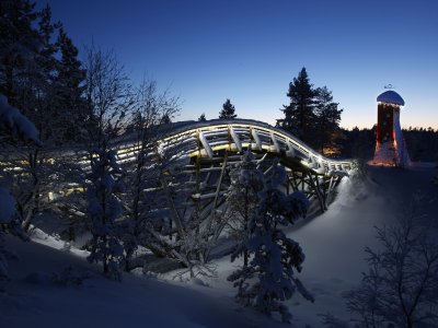 Pont de glace et de neige