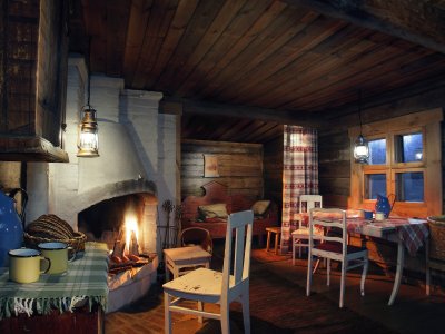 ... mit gemütlicher Stube