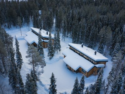Doppelblockhäuser aus Kiefer
