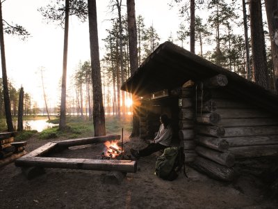 Sunset avec feu de camp !