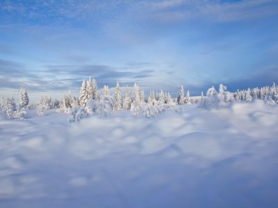 Endlose Weite in Weiss