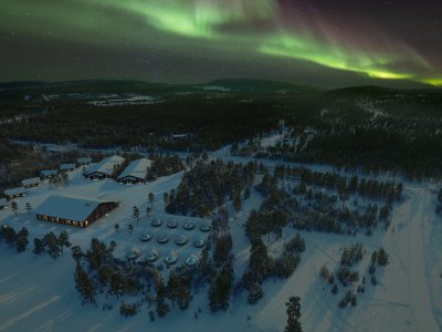 Inari aus der Vogelperspektive